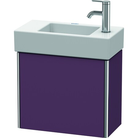 Duravit Xsquare Wall-Mounted Vanity Unit Aubergine Satin Matt XS4091R9494
